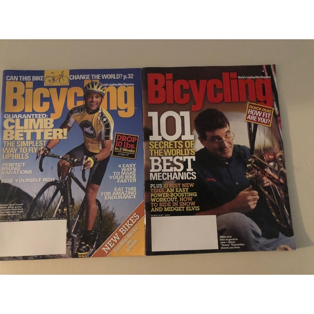 Bicycling Magazine 2003 Lot of 2 Vintage